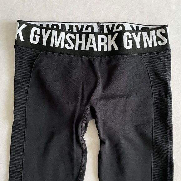 Gymshark Flex High Waisted Leggings Womens Size XS Black Butt Lifting Activewear - Picture 2 of 10